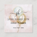 Professional Event Planner Square Business Card | Zazzle