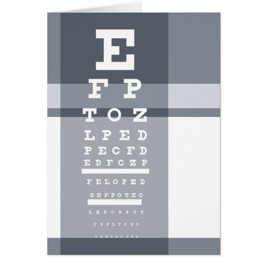 professional eye chart cards (Front)