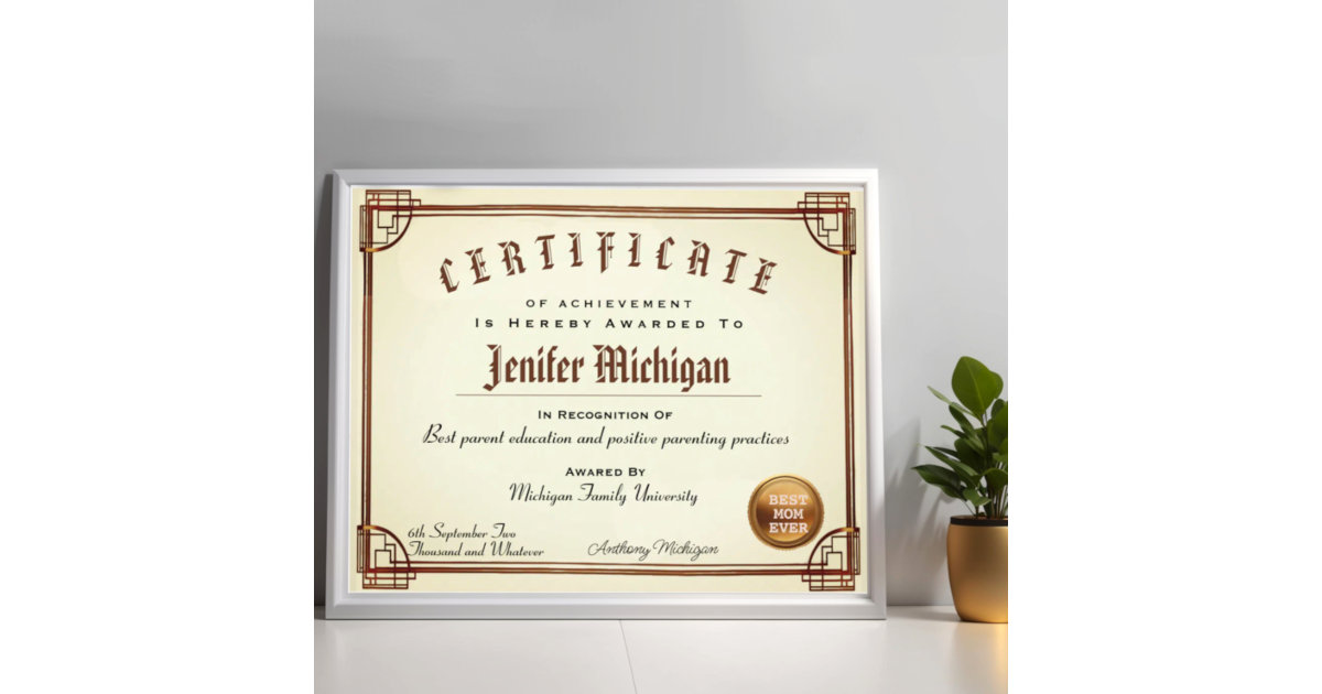 Professional fake custom certificate diploma Zazzle Professional fake custom certificate diploma Zazzle