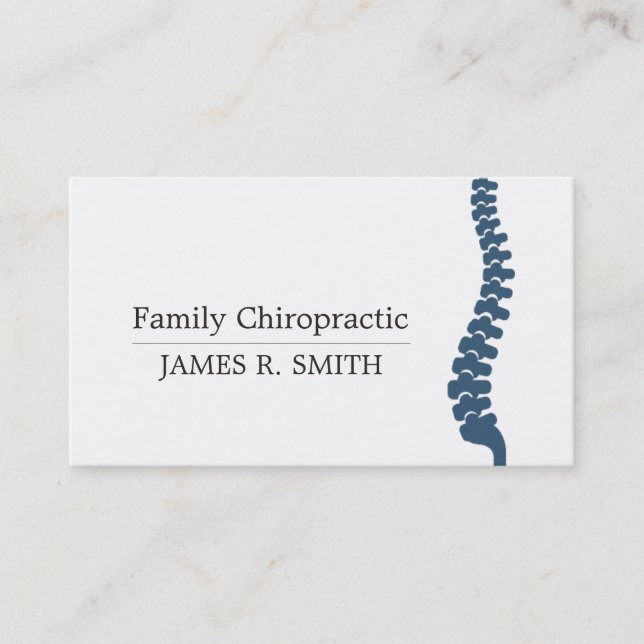 Professional Family Chiropractic Chiropractor Business Card (Front)