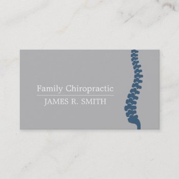 Professional Family Chiropractic Chiropractor Business Card by olicheldesign at Zazzle