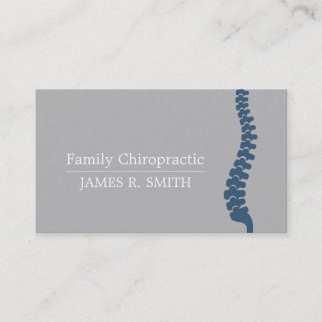 Professional Family Chiropractic Chiropractor Business Card (Front)