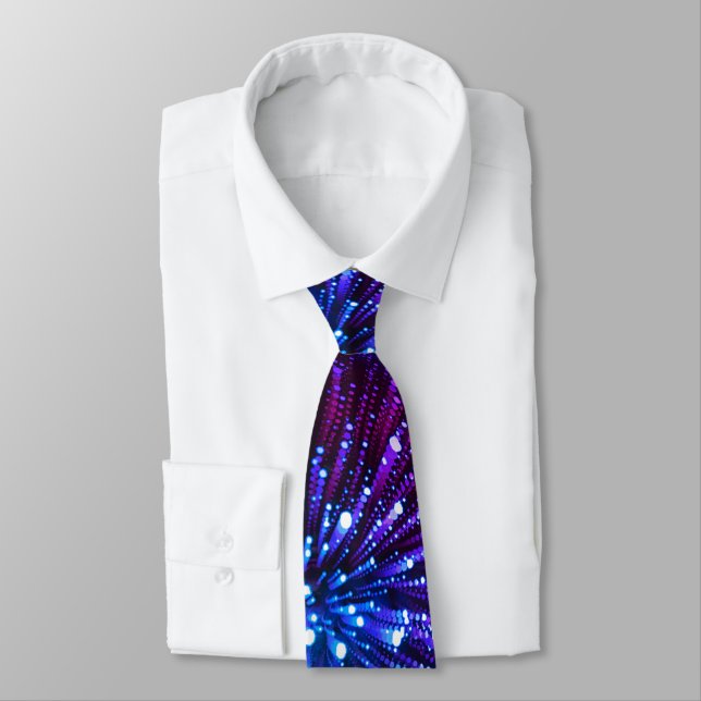 Professional Fashion Graphic Illusion Trippy Groom Neck Tie (Tied)