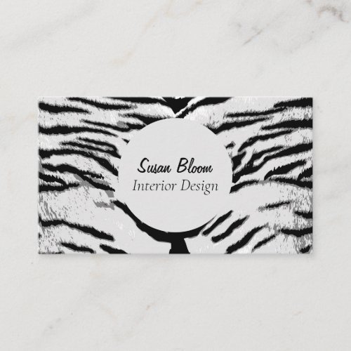 Professional Faux Animal Stripe Business Card