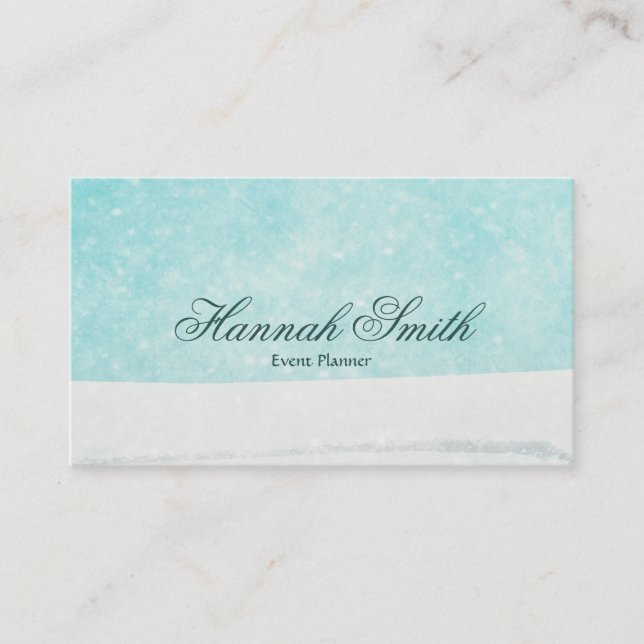 Professional faux glamorous modern elegant plain b business card (Front)
