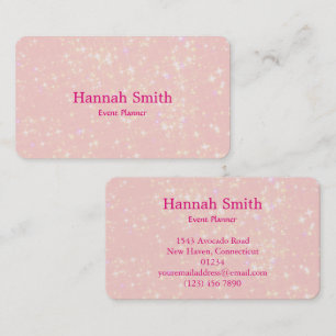 Professional faux glamorous modern elegant plain business card