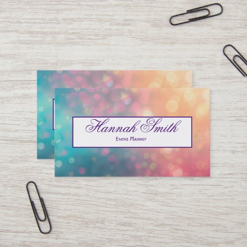 Professional faux glamorous modern elegant plain business card