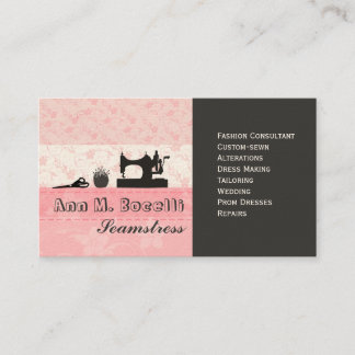 Professional Feminine Handmade Fashion Moda Business Card