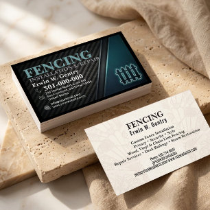 Professional Fence Installation & Repair Services  Business Card