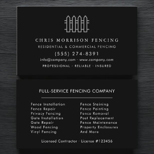 Professional Fencing Business Card