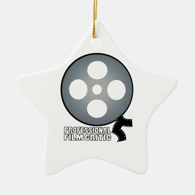 Professional Film Critic Ceramic Ornament (Front)