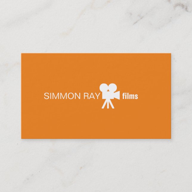 Professional Film Maker, Director Business Card (Front)