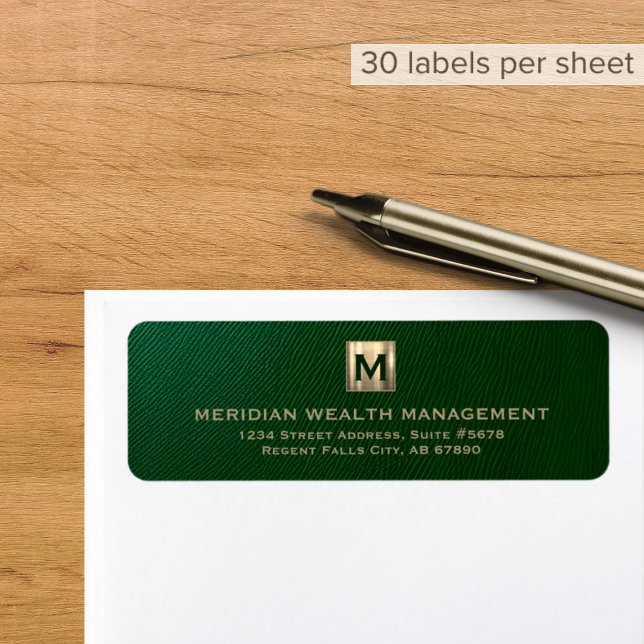 Professional Financial Return Address Label (Creator Uploaded)