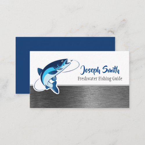 Professional Fishing Guide Service Business Card