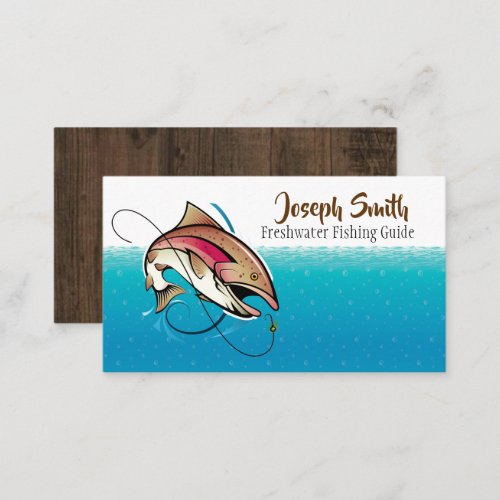 Professional Fishing Guide Service Business Card