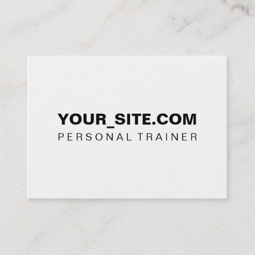 Professional Fitness Merchandising Business Card
