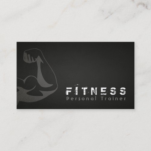 Professional Fitness Personal Trainer muscle Business Card