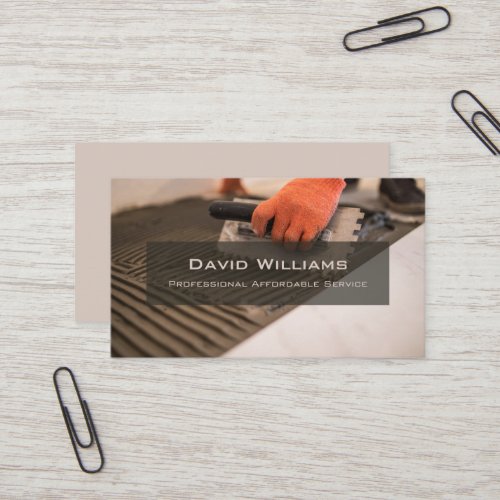 Professional Flooring and Tiler Business Card