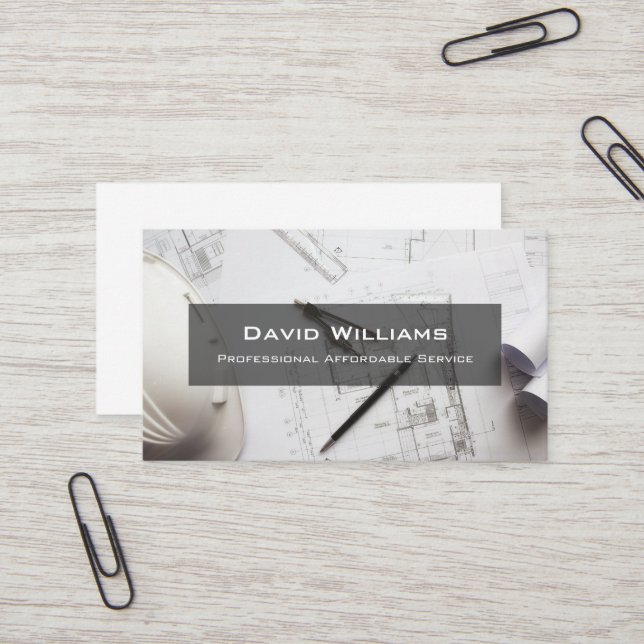 Professional Flooring and Tiler Business Card (Front/Back In Situ)