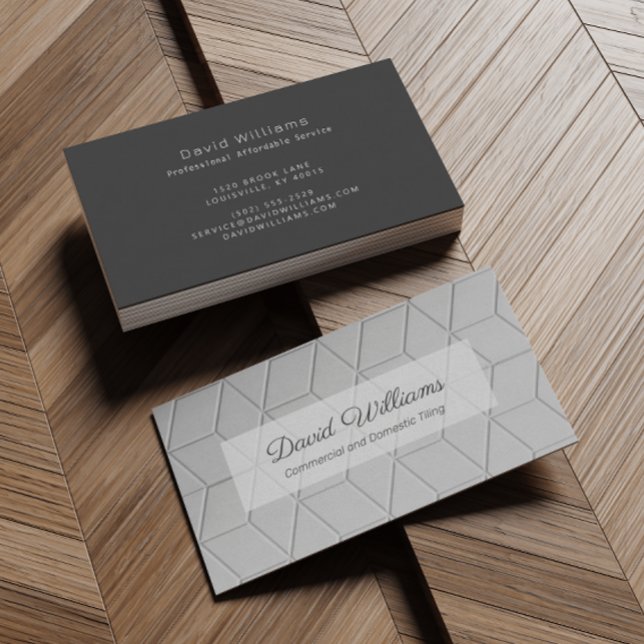 Professional Flooring and Tiler Business Card (Creator Uploaded)