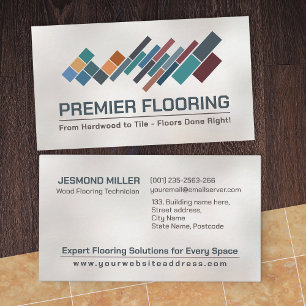 Professional Flooring Services -Floor installation Business Card