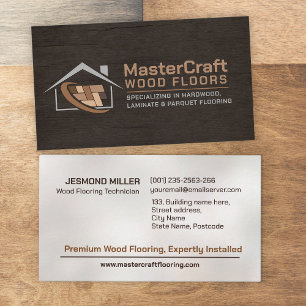 Professional Flooring Services -Floor installation Business Card