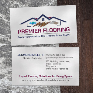 Professional Flooring Services -Floor installation Business Card