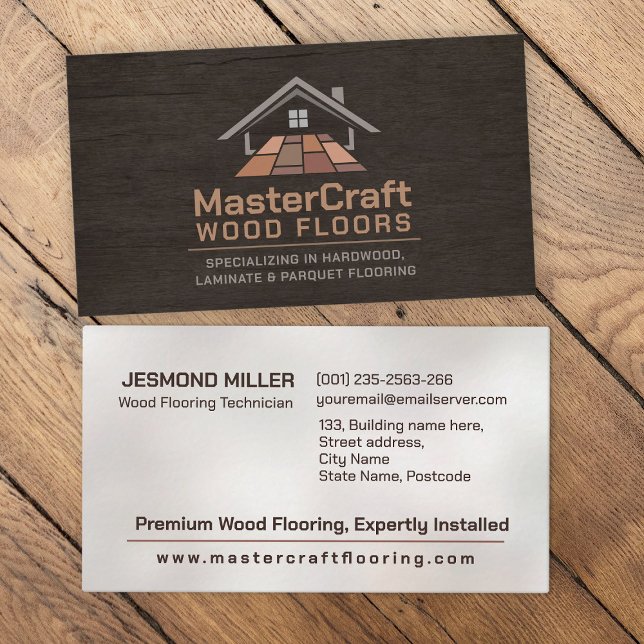 Professional Flooring Services -Floor installation Business Card (Creator Uploaded)