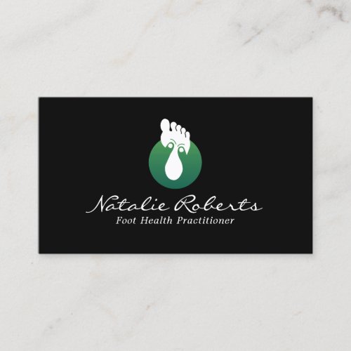 Professional Foot Massage Therapy Reflexology Spa Business Card