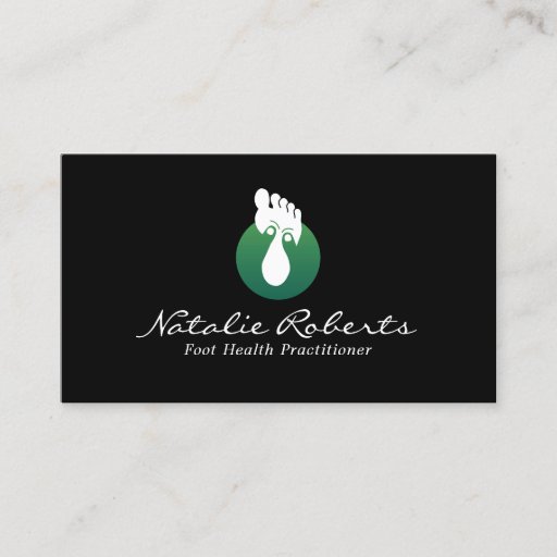 Customizable Professional Foot Massage Therapy Reflexology Spa Business Card