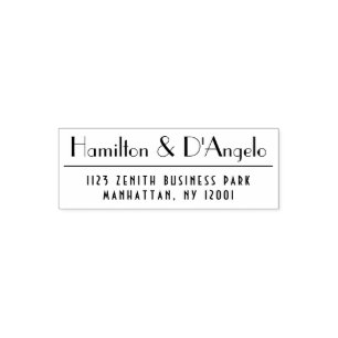 Professional Formal Business Return Address Self-inking Stamp