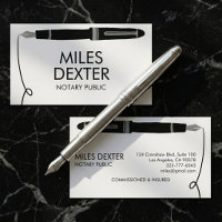 Professional Fountain Pen Logo Sign Notary Public