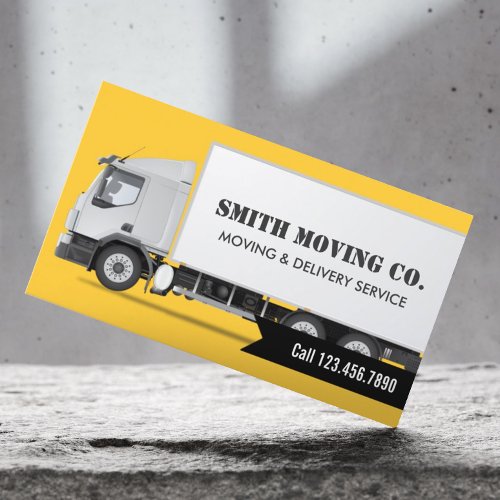 Professional Freight Moving Storage Logistics Business Card