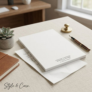 Professional From The Desk Of Clean Notepad