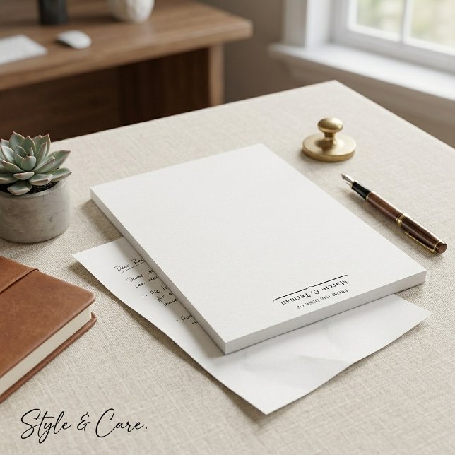 Professional From The Desk Of Clean Notepad (Professional From The Desk Of Clean Notepad)