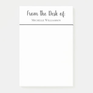 Professional From the Desk of Personalized Post-it Notes