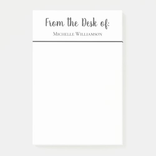 Professional From the Desk of Personalized  Post_it Notes