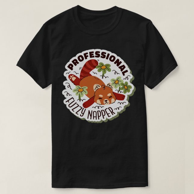 Professional Fuzzy Napper Red Panda T-Shirt (Design Front)