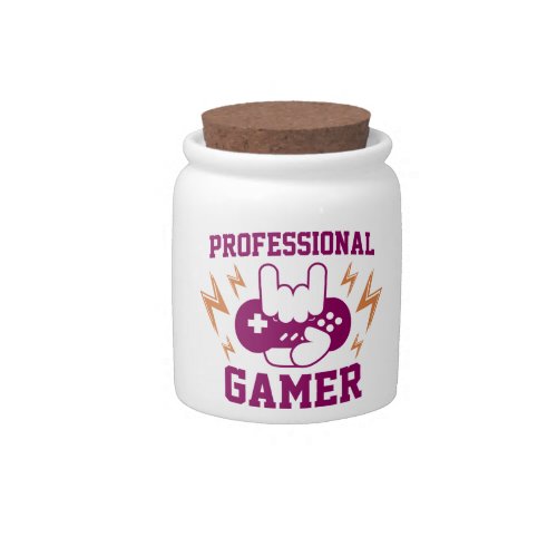 professional gamer  candy jar