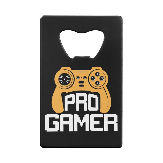 Professional Gamer Credit Card Bottle Opener (Back)