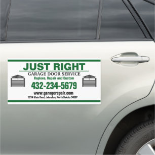 Professional Garage Door Service Car Magnet