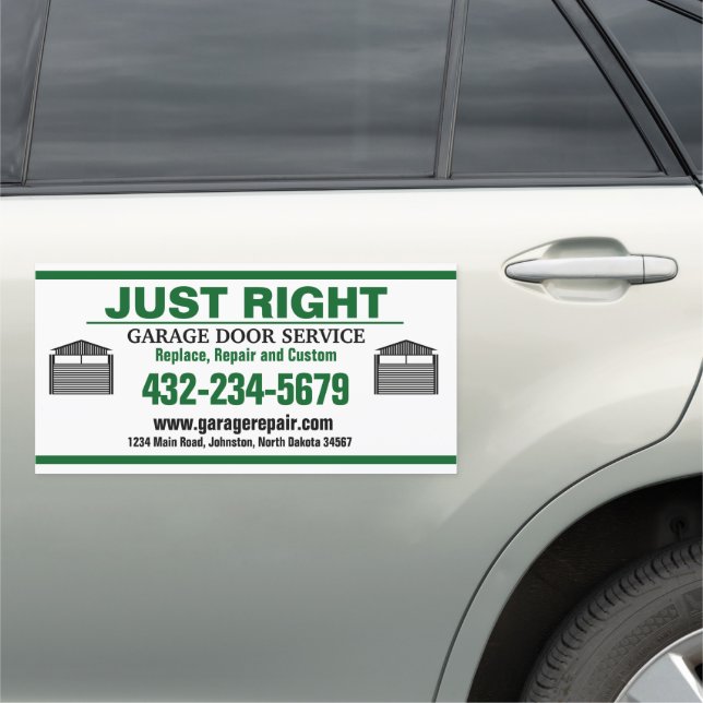 Professional Garage Door Service Car Magnet (In Situ)