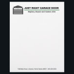 Professional Garage Door Service Letterhead<br><div class="desc">Professional garage door service letterhead with your personalized text,  change the text yourself when ordering,  keep the existing graphic or replace with your own logo</div>