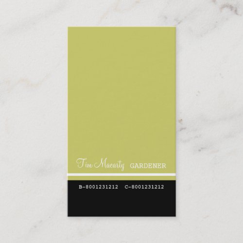 Professional Gardener Calling Business Card Templates
