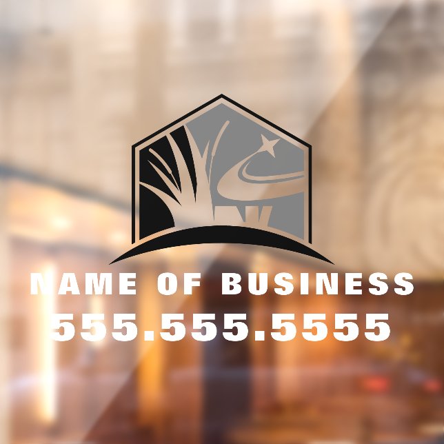 Professional Gardening Lawn Care Landscaping Window Cling (Sheet 2)