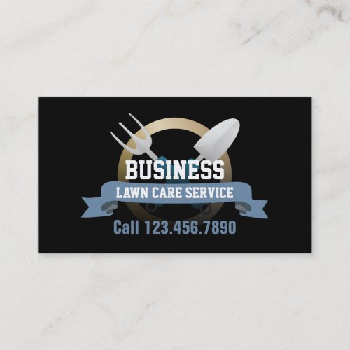 Professional Gardening  Lawn Service Business Card