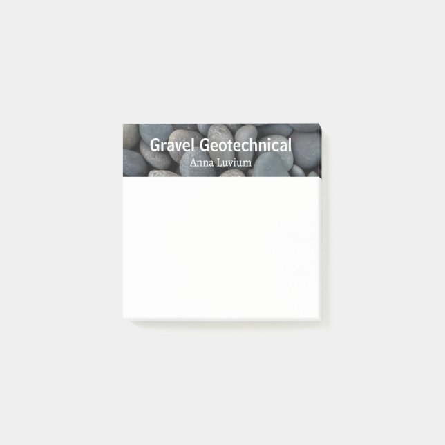 Professional Geologic Consulting Gravel Post-it Notes (Front)
