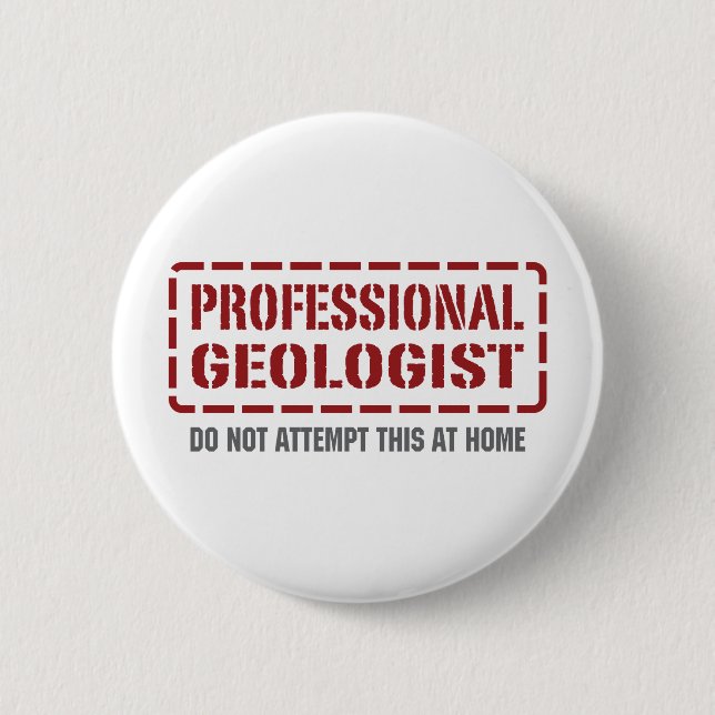 Professional Geologist Button (Front)
