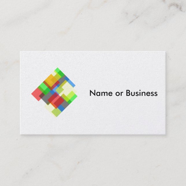 professional geometric Patterns Business Card (Front)