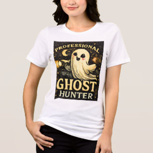 Professional Ghost Hunter Funny Halloween Graphic  Tri-Blend Shirt